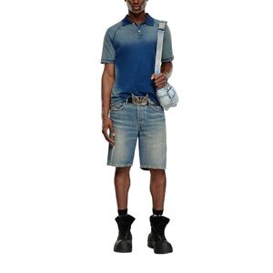 กางเกงยีนส์ขาสั้นสำหรับผู้ชายกางเกงขาสั้นผ้ายีนส์ลายพลัสไซส์ออกแบบโลโก้ได้ตามต้องการ - Product Image 3