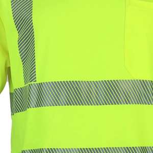 Chemise à manches longues haute visibilité, t-shirts réfléchissants, couleur noire, imprimés avec logo, chemise de sécurité - Product Image 5