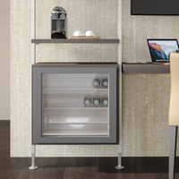 Kit de Soporte Zamak Emuca Zero Structure Modelo 7022249 España, 3 Estantes de Madera, 1 Módulo, Conectores de Piedra Pintada, Soportes para Estantes