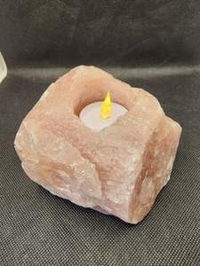 Portavelas de sal rosa del Himalaya artesanal Natural orgánico, los mejores fabricantes, portavelas ligero de sal del Himalaya - Product Image 6