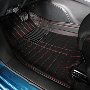 Tapis de sol de voiture anti-dérapant imperméable de qualité supérieure EKRauto ensemble complet en cuir <span class=keywords><strong>Tesla</strong></span> modèle S 10mm d'épaisseur 3 pièces affaires - Product Image 3