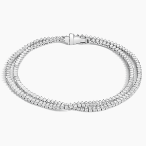 Bracelet en diamant style tennis Moissanite glacé chic en argent sterling S925 avec bijoux en diamant pour les cadeaux et l'usure quotidienne - Product Image 2
