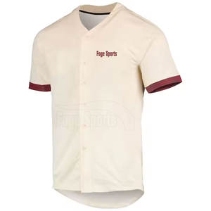 Nueva llegada Ropa deportiva Nombre personalizado Impreso 100% Tela de poliéster Mejor precio Jersey de béisbol - Product Image 1