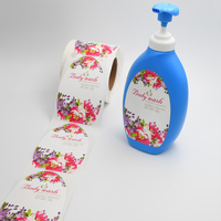 Autocollant en vinyle en rouleau, imperméable, résistant au soleil, durable, avec logo personnalisé, autocollant pour téléphone portable, appareil photo, lavage corporel, flacon cosmétique