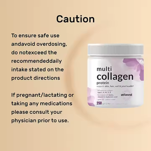 Poudre de peptides de collagène pour l'éclat de la peau, enzymes digestives pour les cheveux et les ongles, complément beauté pour adultes, végétalien, certifié GMP - Product Image 2