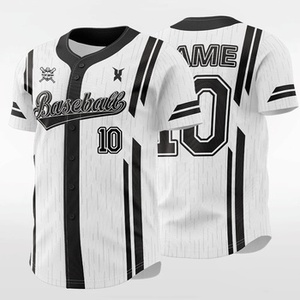 Nuevo Uniforme de Béisbol Personalizado de Manga Corta para Hombre, Jersey de Béisbol con Cuello Redondo y Estampado Personalizado - Product Image 1