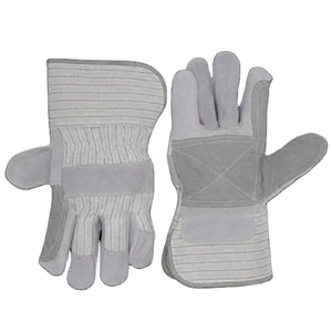 Most Popular <b>Long</b> Cuff Reinforced Cowhide Split Leather <b>Gloves</b> Heavy Duty Construction Worker Safety <b>Gloves</b> Welding Protection - Product Image 6