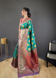 Fabricant et fournisseur indiens Saree en tissu respirant de haute qualité pour vêtements de fête et d'événement pour femmes au meilleur prix - Product Image 5