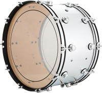 Tambour basse en bois d'érable pour fanfare, coque de 10 mm d'épaisseur, taille personnalisée en usine, instrument de percussion professionnel