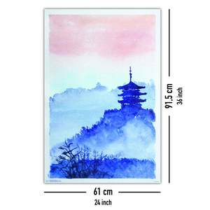 Temple Forest and Dawn <b>Poster</b> Wall Decor Paper Art <b>Poster</b> - Product Image 5