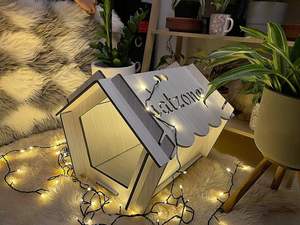 Maison pour chat en forme de capsule spatiale carrée, prix d'usine 2025, moderne, solide, transparente, salon, mobilier pour chat avec tapis de couchage confortable - Product Image 5