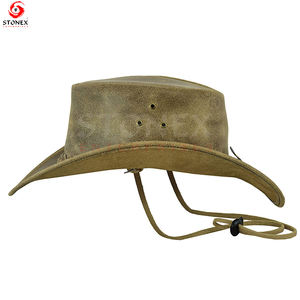 Cowboy daim cuir chapeaux haut tendance de haute qualité meilleure vente Style Unique mode chapeaux avec personnalisation en gros - Product Image 4