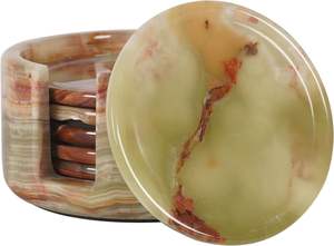 Handmade round <b>Coaster</b> Set High Quality Natural Stone <b>Drink</b> <b>Coasters</b> Classic Style Hot Selling Wholesale Price from India - Product Image 3