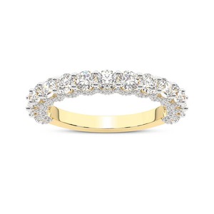 Bague Diamant Scintillant Maximal, Diamant de Laboratoire 1,50 Carats Total, Or Massif 14K, Couleur FG, Pureté VS, 107 Diamants pour une Éclatante Brillance - Product Image 2