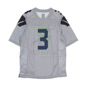 เสื้อฟุตบอลอเมริกันแบบดั้งเดิมสำหรับผู้ใหญ่ ผลิตจากโพลีเอสเตอร์ 100% ระบายอากาศได้ดี บริเวณหน้าอกเปิดด้านหลัง ช่วยให้การไหลเวียนของอากาศดีขึ้น แขนสั้น - Product Image 2