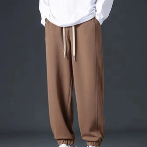 Wholesale Custom Logo Heavyweight Cotton Fleece <b>Oversized</b> Unisex Joggers Comfortable Breathable <b>Sweatpants</b> Lightweight Casual - Product Image 3