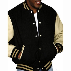 Custom Vintage Varsity Bomber <b>Jacket</b> for <b>Men</b> Stand Collar Print Embroidered <b>Letters</b> Design Your Own Logo Winter Wear Reversible - Product Image 3