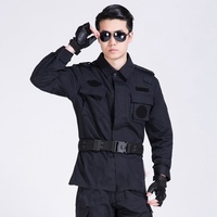 Ropa de Calle para Hombre, Talla Grande, Manga Larga, Uniforme de Guardia de Seguridad Táctica de Alta Visibilidad para Exteriores, Transpirable, Venta al Por Mayor