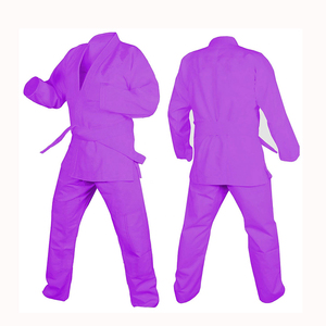 Super Oferta de Septiembre: Uniformes de Karate de Poliéster y Algodón YING ENTERPRISES, Aprobados por la WKF, al por Mayor, Color Morado, Secado Rápido, Ligeros - Product Image 1