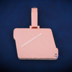 Lujoso nuevo colgante de letra AW Hip Hop personalizado completamente busto hacia abajo en diamantes de moissanita de corte redondo y Baguette de Plata de Ley 925 - Product Image 6