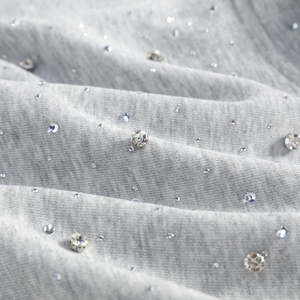 Sweat-shirts pour hommes en molleton de coton lourd, entièrement recouverts de strass, col à capuche, personnalisables, streetwear pour hommes - Product Image 3