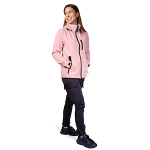 Chaqueta Deportiva Softshell Personalizada Unisex de Talla Grande, Impermeable, Cortavientos, Transpirable, con Parches Bordados de Corazón, para Exteriores - Product Image 2