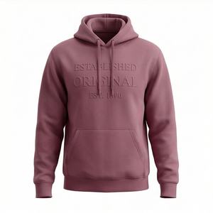 Hoodie surdimensionné élégant pour homme, design vintage délavé avec poche avant, confortable, personnalisable pour l'hiver. - Product Image 1