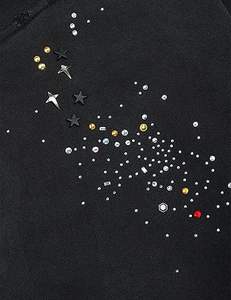 Star Rhinestone <b>Zip</b> <b>Up</b> <b>Hoodies</b> Women's Men's Casual Hooded Jackets Unisex Loose Crystal <b>Y2K</b> Pocket Sweatshirts Made in BD - Product Image 4