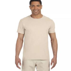 เสื้อยืดผู้ชายผ้าคอตตอนแห้งเร็วผ้าฝ้ายหนาพิมพ์ลายสีล้วนแขนสั้นคอกลมสีพื้น - Product Image 6