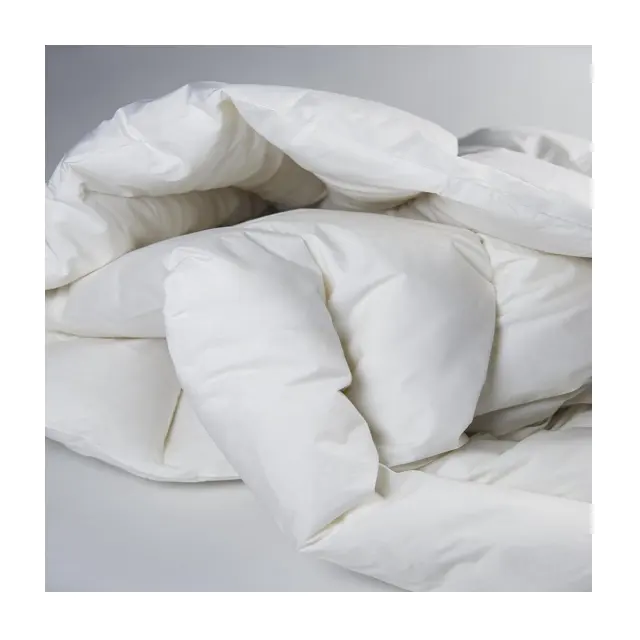 2022最新の冬の素材最高品質のカスタムロゴプレーンホワイト掛け布団工場OEMデザイン発売中