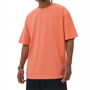Wholesale Men's Clothing Boxy Fit Oversize <b>Drop</b> Shoulder T-Shirt Cropped <b>Box</b> Fit with Solid Pattern 240 Grams Fabric Weight - Product Image 4