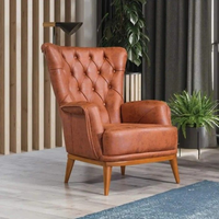 Chaise robuste en bois de caoutchouc massif, design moderne, siège individuel renforcé, structure rail-à-pied pour hôtel, chambre, appartement