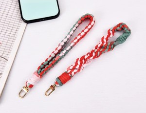 Cotton Knotted Keyring, Cotton Handmade Keyring Truly Handcrafted Accessory - Product Image 1