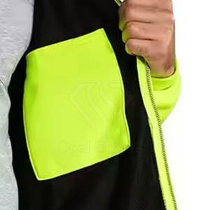 Customizable Heavy-Duty Hi Vis Reflective ANSI Class 2 Eco-Friendly Hoodie Warm Lining Zipper Waterproof Cold <b>Safety</b> <b>Clothing</b> - Product Image 4