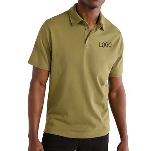 Chemise pour homme avec logo personnalisé imprimé, tricotée, écologique, avec poche, tissu respirant, service OEM, usine du Bangladesh - Product Image 2