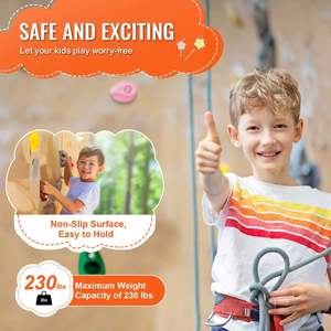 32 pezzi educativo Indoor/Outdoor Rock Climbing tiene la parete di roccia impugnatura per la scuola e il gioco pubblico strutture - Product Image 5