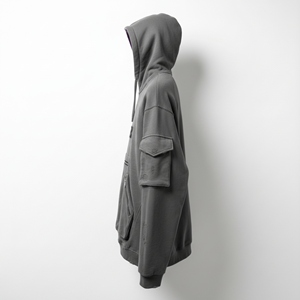 Sudadera con capucha para mujer 2026, de peso pesado, forrada, transpirable, de algodón polar de 500 g/m², con bordado, efecto desgastado, tipo jersey, con insignia, estilo streetwear, fabricante - Product Image 3
