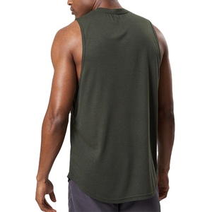 Vente directe d'usine de haute qualité hommes débardeur pour exercice de gymnastique Fitness décontracté Style musculaire tricoté en coton - Product Image 5
