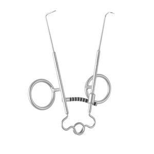 Sisson Skin Retractor 4x1x1 Puntas afiladas con bloqueo de dedo Instrumento quirúrgico de acero inoxidable Sisson Skin Retractor - Product Image 1
