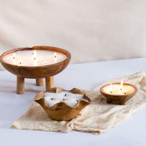 Grand bol à bougie de table de haute qualité, modèle vintage, dessus de table avec pieds, nouveau design, meilleure vente - Product Image 4