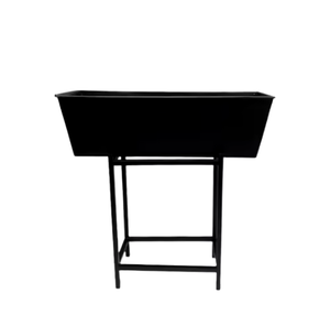 Jardinières en métal noir mat écologique faites à la main décor de sol de luxe pour jardin maison pot de fleur attrayant pour intérieur/extérieur - Product Image 6