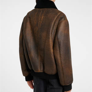 Chaqueta Bomber Impermeable Acolchada de Piel de Oveja Personalizada para Mujer, Abrigo de Invierno Elegante - Product Image 3