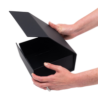 Boîtes cadeaux personnalisées en carton rigide, boîte magnétique rigide, emballage de luxe pliable avec couvercle rabattable et ruban