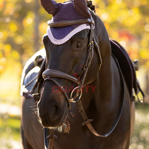 Couverture d'oreille de cheval lavable Pakistan fait respirant élégant accessoire équestre bonnet d'oreille léger crochet mouche bonnet - Product Image 5