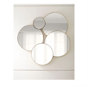 Marco de espejo de pared de Color dorado de nuevo diseño Uso de espejo de forma redonda de buena calidad para decoración de baños - Product Image 5