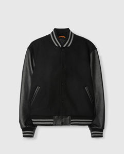 Vestes pour hommes Varsity Coat Manches en cuir véritable et laine mélangée Letterman Vestes pour hommes College Varsity Veste XS-5XL pour hommes - Product Image 3