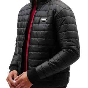 Chaqueta Vaquera de Lona Personalizada con Cuello Alto y Logotipo Frontal, Transpirable y de Secado Rápido, Chaqueta de Invierno para Hombre - Product Image 1