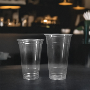Quang Quan 95mm Vasos de plástico PP transparentes de una sola pared 16oz/24oz Bebidas desechables Tazas de jugo de té - Product Image 4