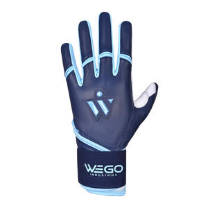 New Arrival Unisex Professional Baseball Batting Gloves Soft Comfortable Cabreta Leather Long Cuff Softball Softball Friendly - Product Image 2
