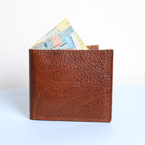 Cartera de Cuero para Hombre, Hecha a Mano, con Cierre Plegable, de Cuero Genuino, Multifuncional, para Tarjetas y Efectivo - Product Image 2